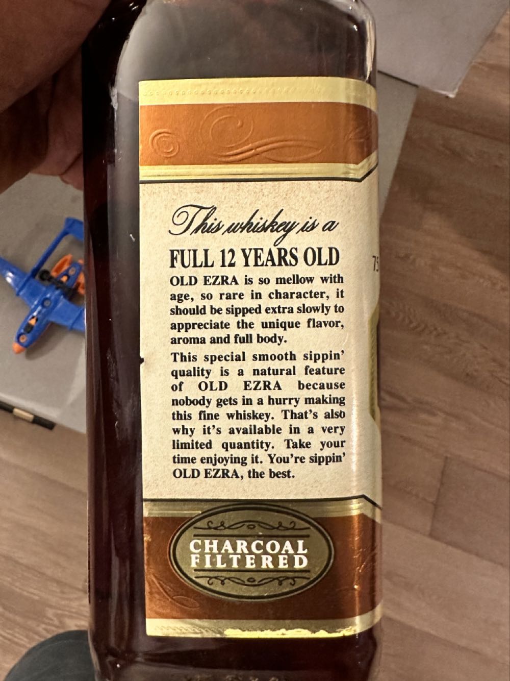 Old Ezra 12 Year - Ezra Brooks Distilling (750 mL) alcohol collectible - Main Image 4