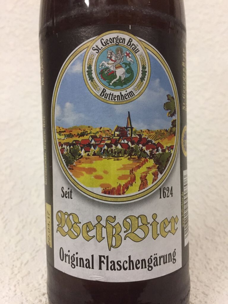 St. Georgenbräu - Weißbier  - St. Georgenbräu, Buttenheim (OFr.) (500 mL) alcohol collectible - Main Image 2