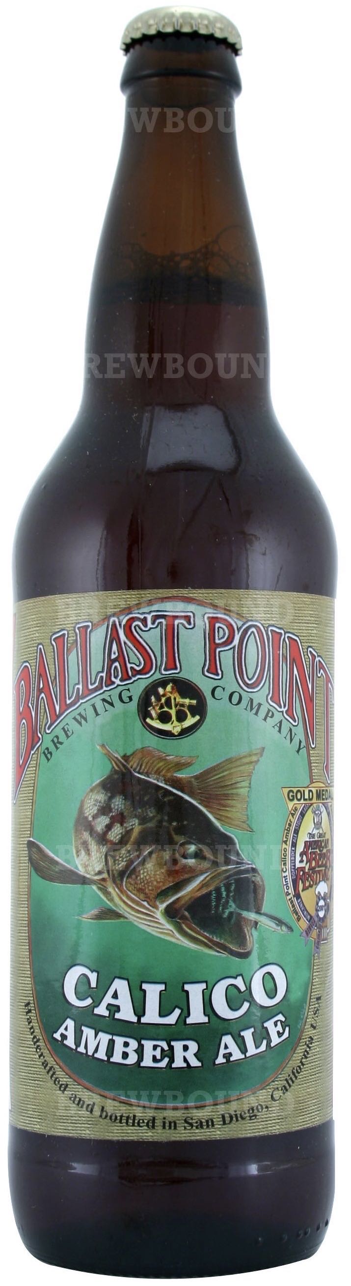 Ballast Point Calico Amber Ale - Ballast Point Brewing Company alcohol collectible - Main Image 2
