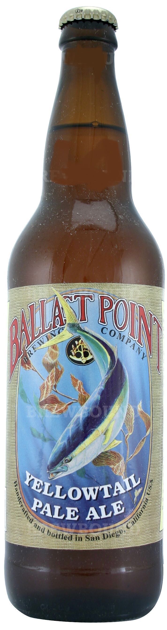 Ballast Point Yellowtail Pale Ale - Ballast Point Brewing Company alcohol collectible - Main Image 2