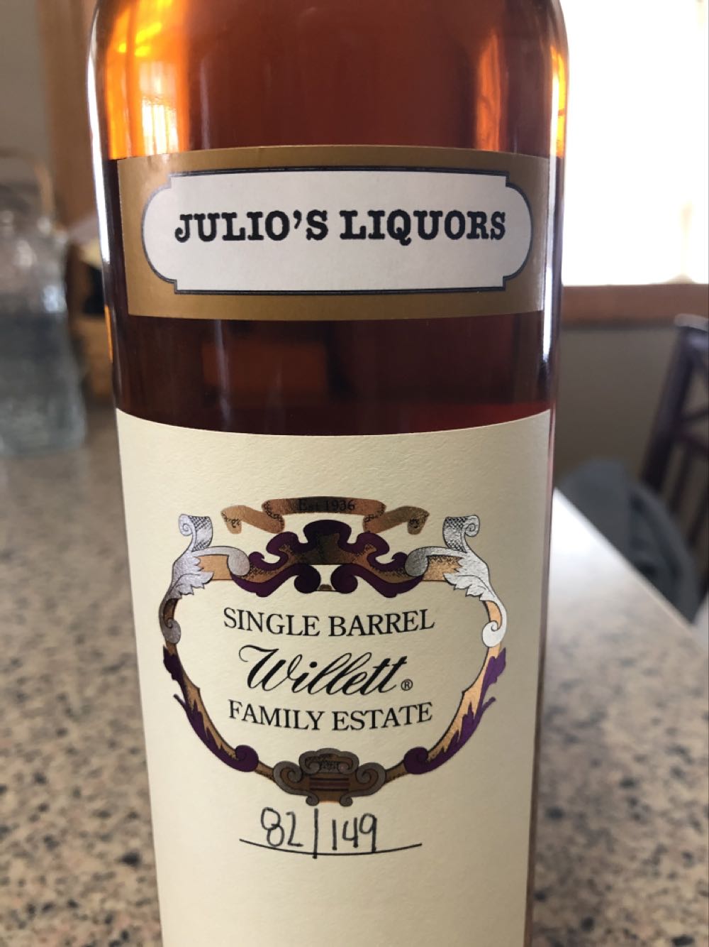 Willett Family Estate Single barrell 5 Year - Willett Distillery, Bardstown, KY (750 mL) alcohol collectible - Main Image 2