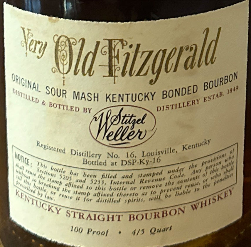 Very Very Old Fitzgerald 8Yr (Stitzel Weller) - Old Fitzgerald Distillery (750 mL) alcohol collectible - Main Image 3