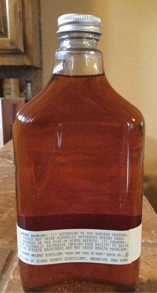 Kings County Peated Bourbon - Kings County Distillery (375 mL) alcohol collectible - Main Image 2