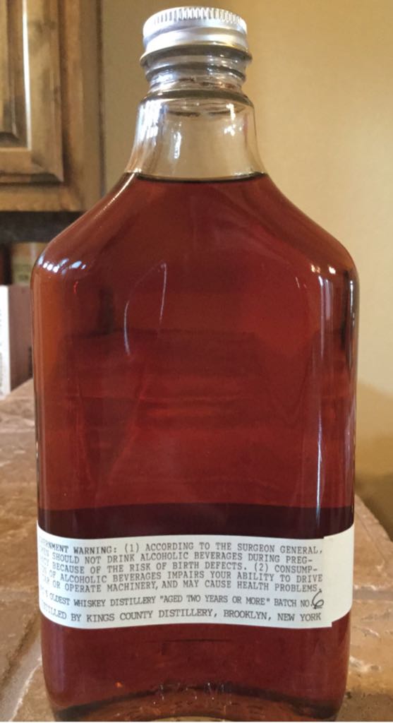 Kings County Barrel Strength - Kings County Distillery (375 mL) alcohol collectible - Main Image 2