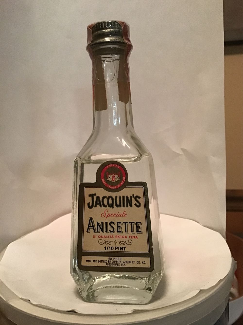 Jacquin’s Crème De Me the & Forbidden Fruit & Anisette & Rum - Charles Jacquin (50 mL) alcohol collectible - Main Image 3