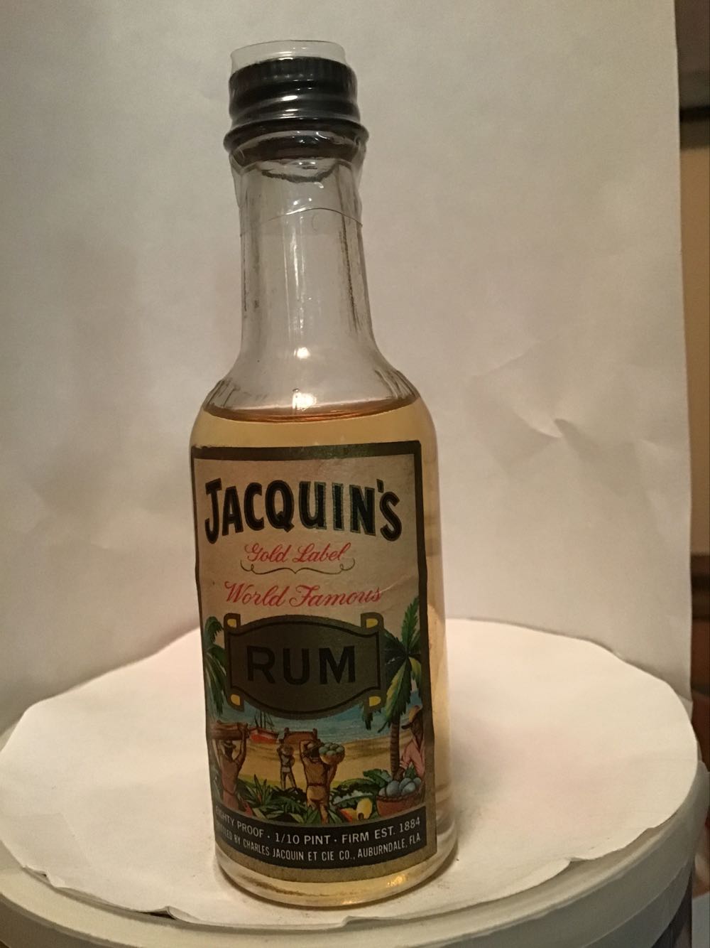 Jacquin’s Crème De Me the & Forbidden Fruit & Anisette & Rum - Charles Jacquin (50 mL) alcohol collectible - Main Image 4
