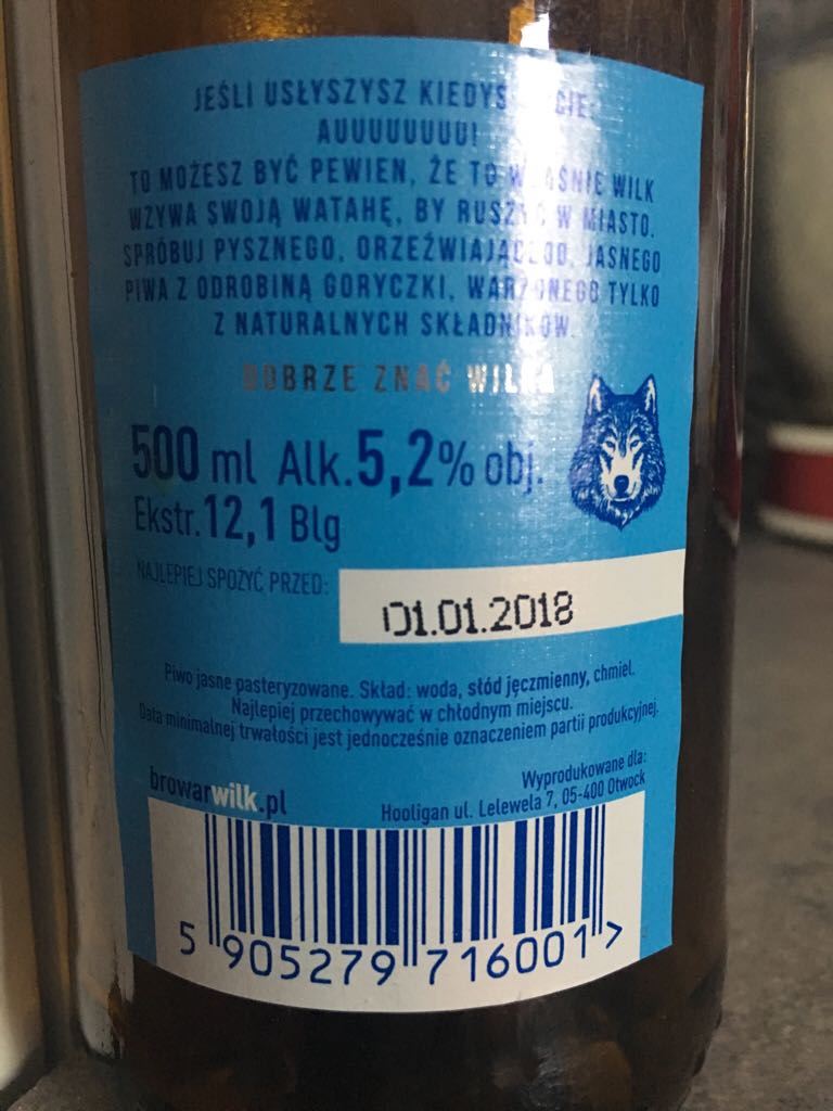 Wilk - Browar Wilk alcohol collectible - Main Image 2