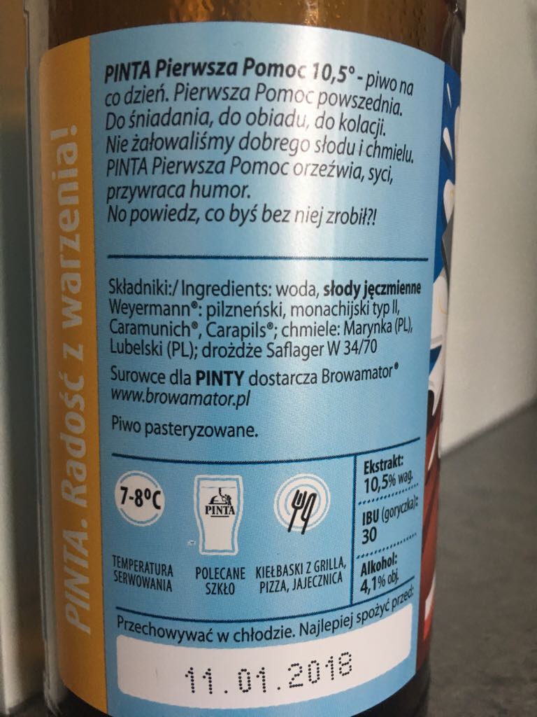 Pierwsza Pomoc - Pinta alcohol collectible - Main Image 2