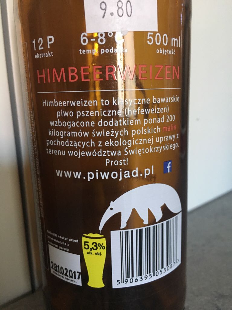 Himbeerweizen - Piwojad alcohol collectible - Main Image 2