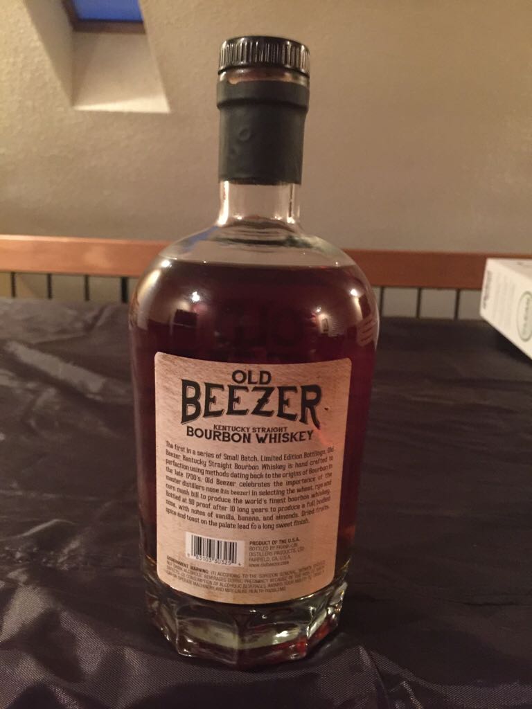 Old Beezer 10 Year - Frank-Lin Distillers (750 mL) alcohol collectible - Main Image 2