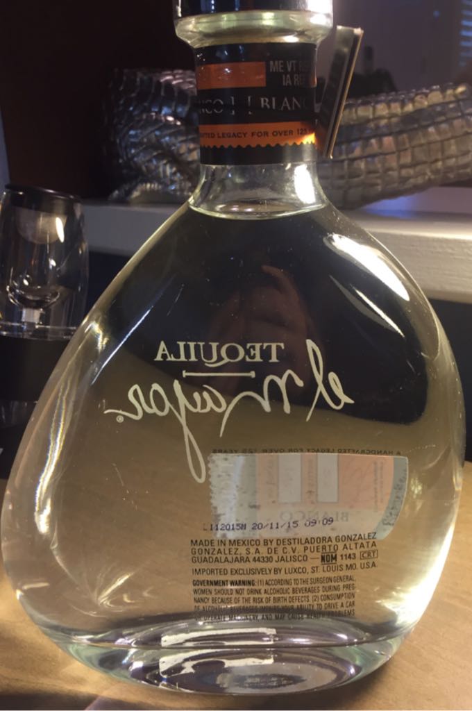 El Major White Tequila  - Destiladora Gonzalez, S.A. de C.V. (750 mL) alcohol collectible - Main Image 2