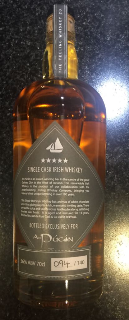 Teeling Single Cask An Pucan - Teeling (700 mL) alcohol collectible - Main Image 2