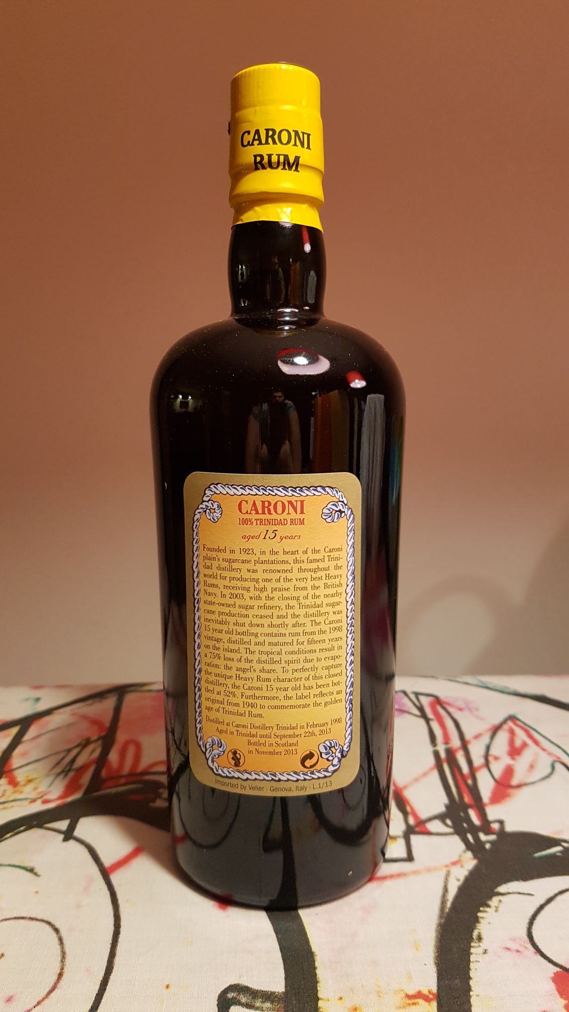 Caroni 15, 100% Trinidad Rum - Caroni Distillers (1975) Ltd. (700mL) alcohol collectible - Main Image 2