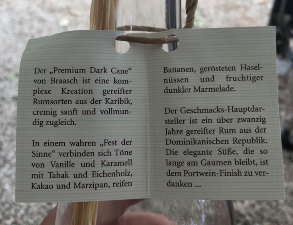 Flensburger Logen-Rum By Braasch 0,5L - Braasch (500mL) alcohol collectible - Main Image 2