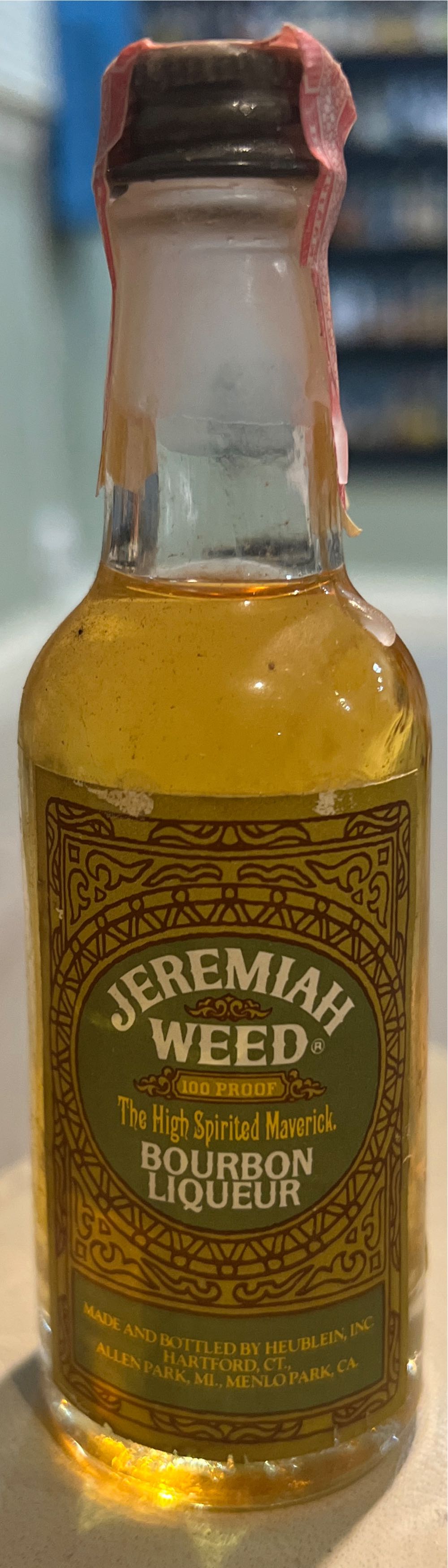 Jeremiah Weed - Jeremiah Weed Distilling Co. (50 mL) alcohol collectible - Main Image 2