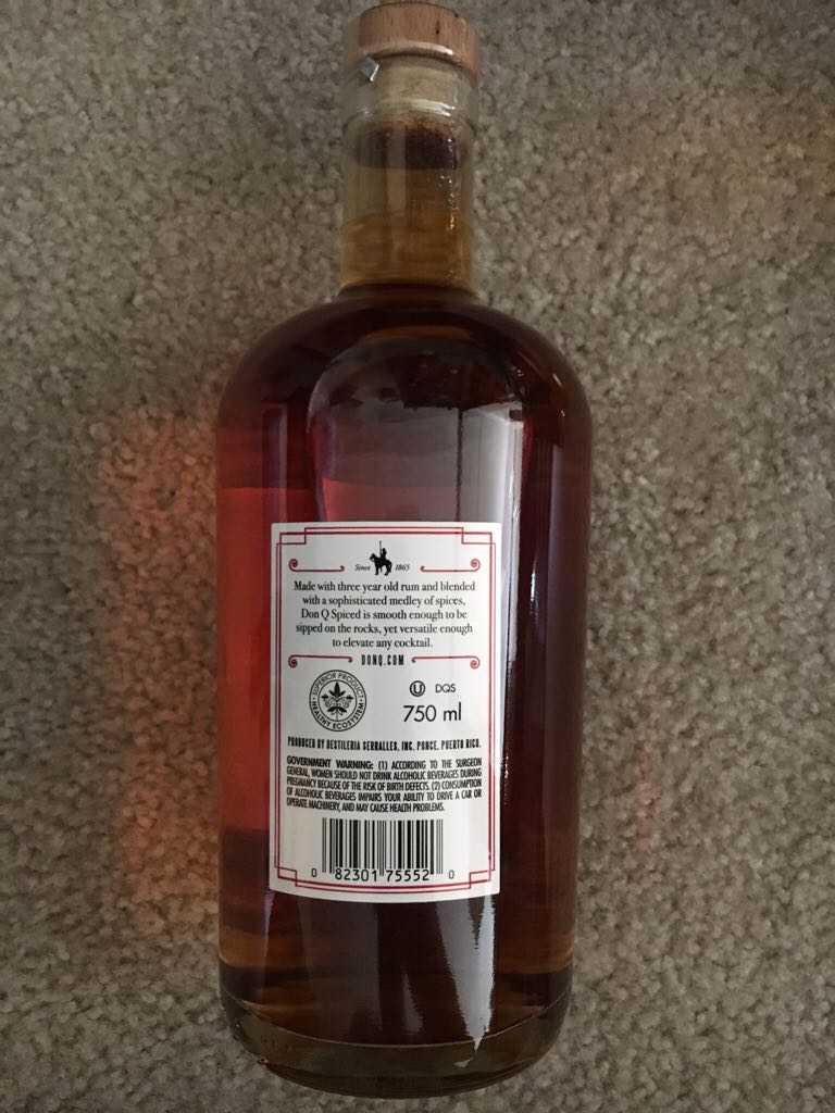 Don Q Oak Barrel Spiced - Distilleria Serrales Inc (750 mL) alcohol collectible - Main Image 2