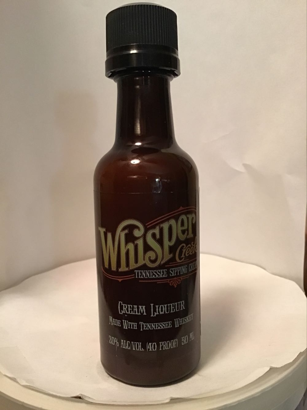 Whisper Creek Mocha & Cream Liqueur - Speakeasy Spirits (50 mL) alcohol collectible - Main Image 2