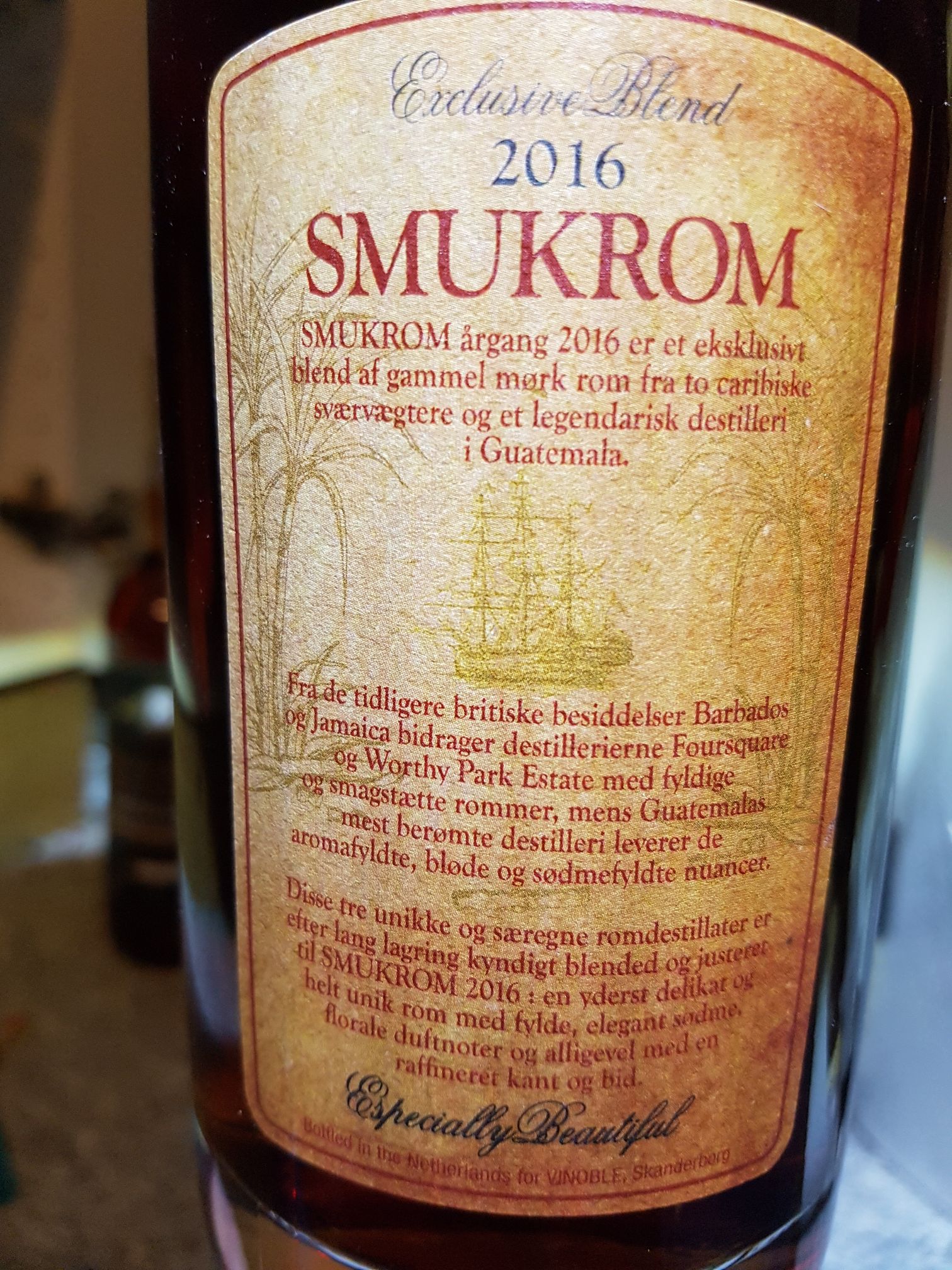 Smukrom 2016 EXCLUSIVE blend - Caribbean Distillers (700 mL) alcohol collectible - Main Image 2