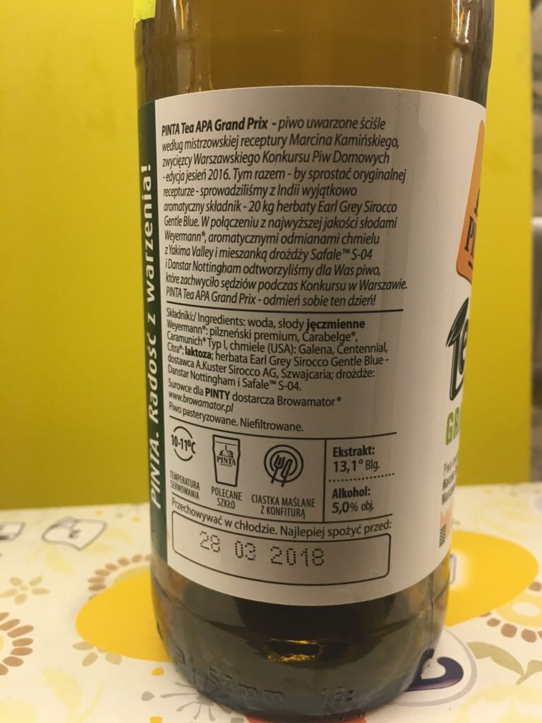 Tea Apa - Pinta alcohol collectible - Main Image 2