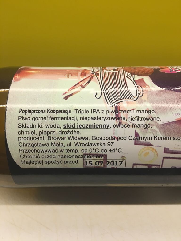 Popieprzona Kooperacja - Widawa alcohol collectible - Main Image 2