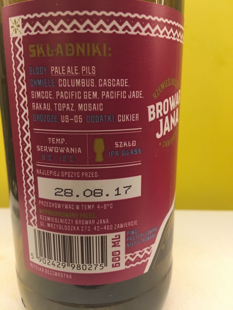 Kumar - Browar Jana alcohol collectible - Main Image 2