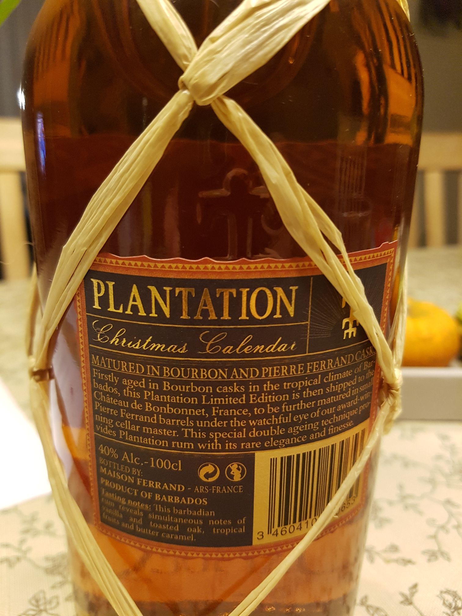 Plantation Barbados X-mas Old - Destilled in Barbados (1000mL) alcohol collectible - Main Image 2