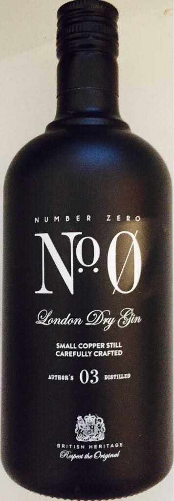 Nr.0 - London dry gin - Author’s 3 distillery (700 mL) alcohol collectible - Main Image 2