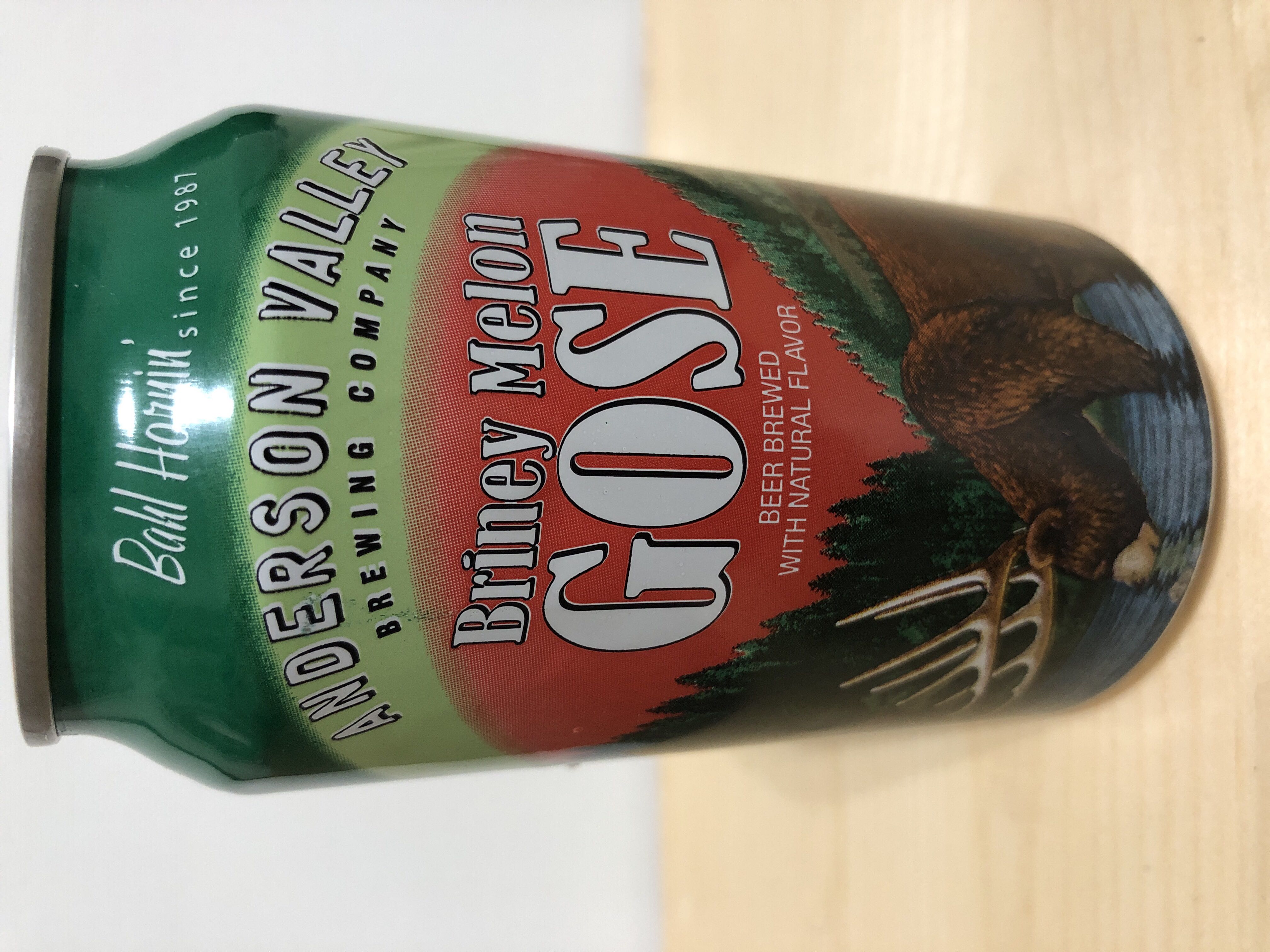 Briney Melon Gose - Anderson Valley Brewing Company (12 fl. oz.) alcohol collectible - Main Image 2