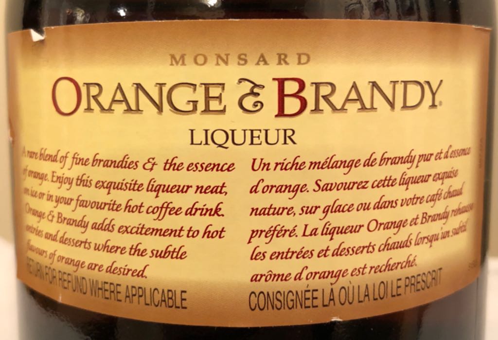 McGuinness Orange & Brandy - Meaghers Distillery Limited (750 mL) alcohol collectible - Main Image 2