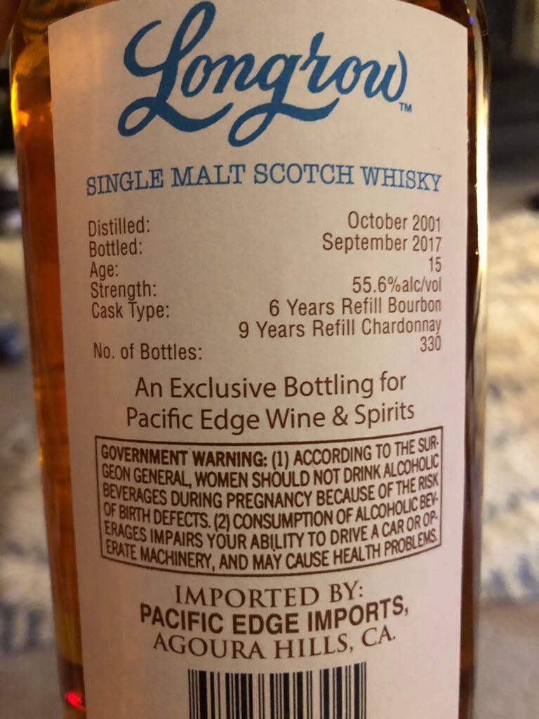 Longrow 15 Chardonnay SC - Springbank alcohol collectible - Main Image 2