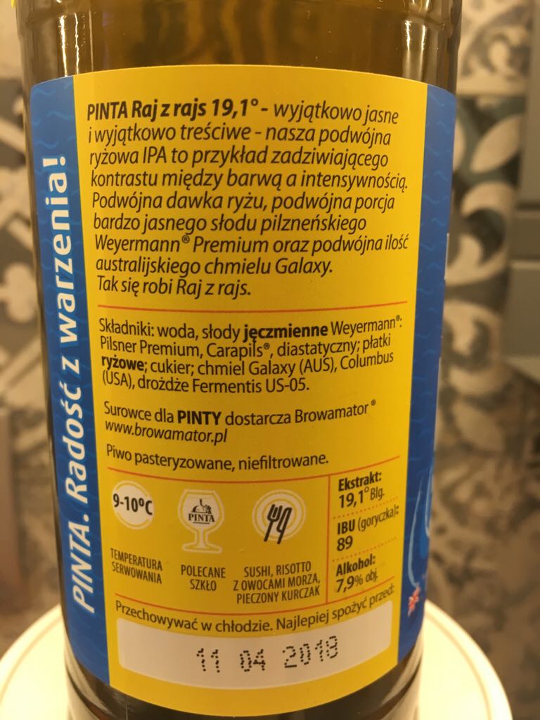 Rai z rais - Pinta alcohol collectible - Main Image 2