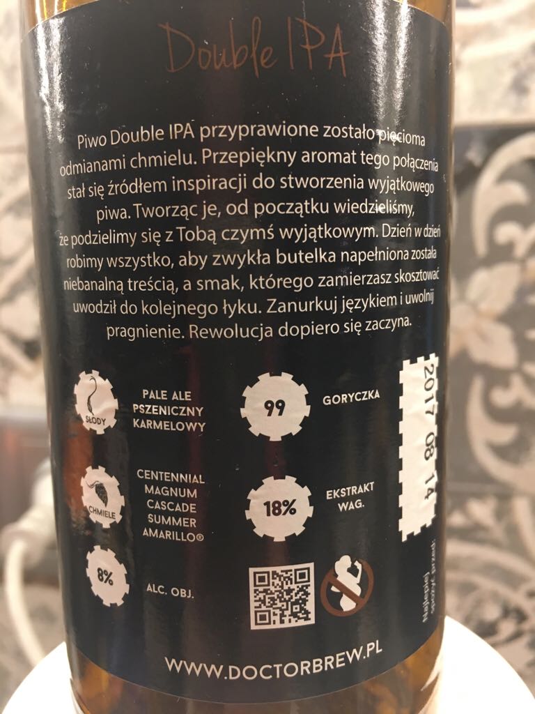 Double Ipa - Doctor Brew alcohol collectible - Main Image 2