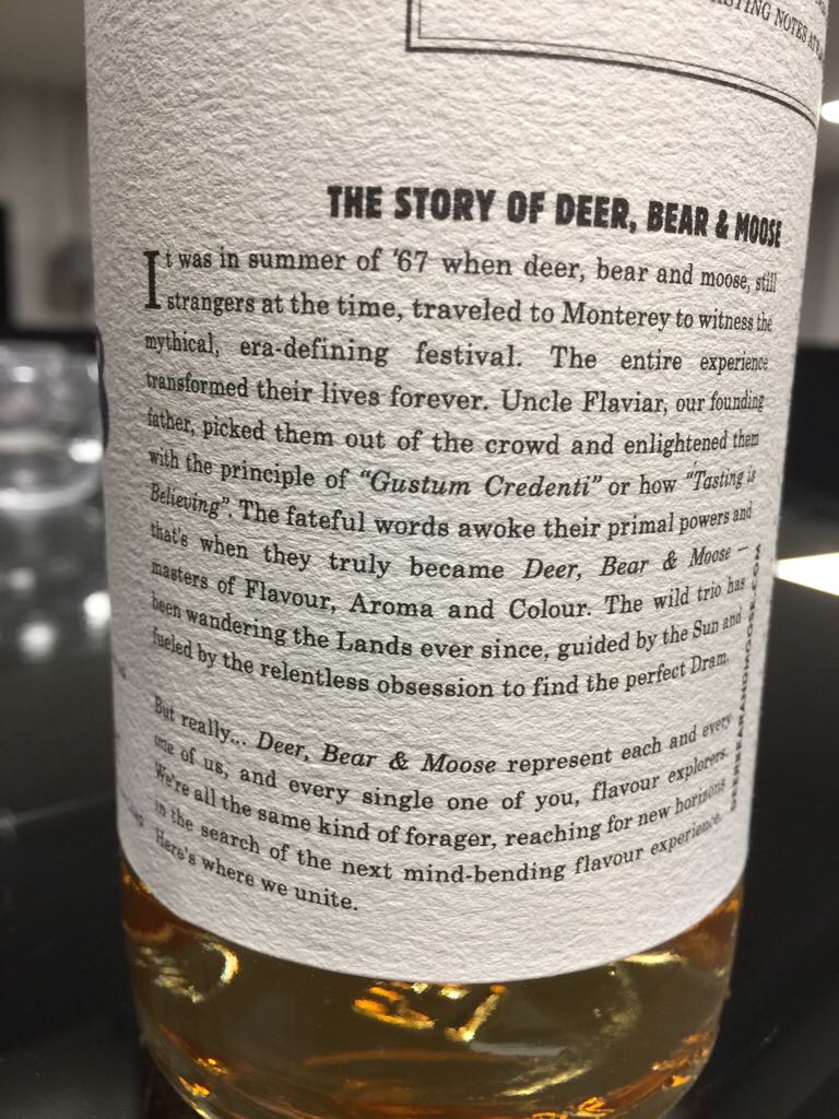 Deer, Bear & Moose - Auchroisk Distillery (700 mL) alcohol collectible - Main Image 2