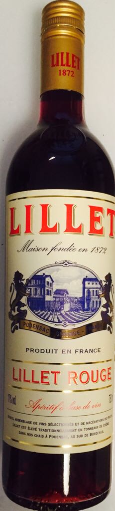 Lillet rouge Apéritif à base de vin - Lillet (750 mL) alcohol collectible - Main Image 2