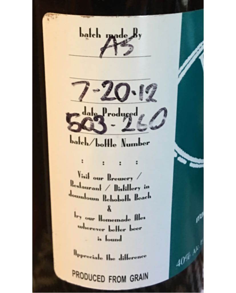 Chocolate Vodka - Dogfish Head Distilling Company (750 mL) alcohol collectible - Main Image 2