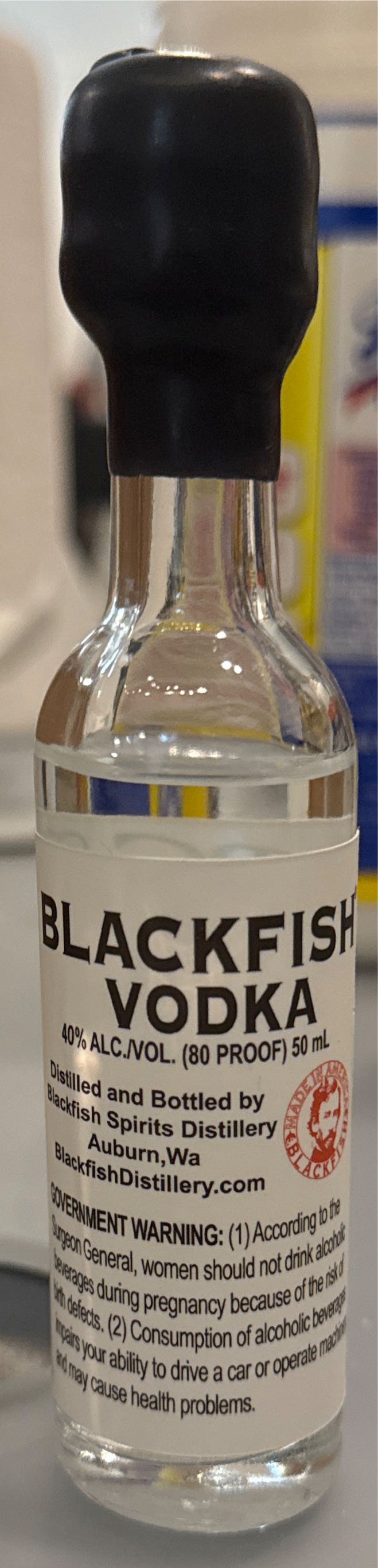 Blackfish Bourbon - Blackfish Spirits (50 mL) alcohol collectible - Main Image 4