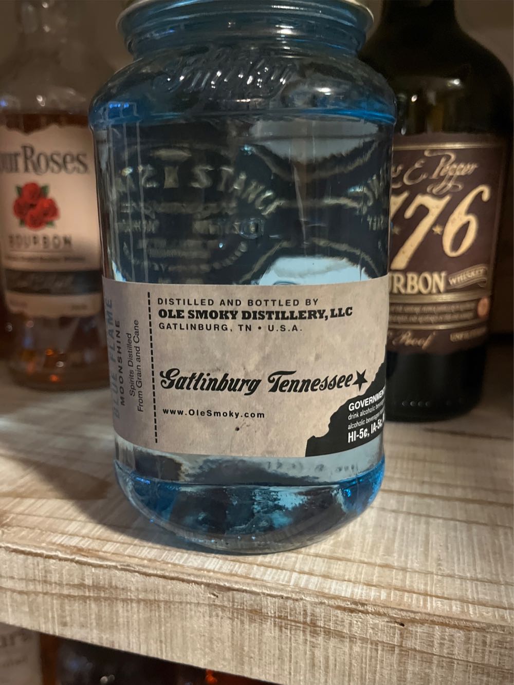Ole Smoky Moonshine - Blue Flame - Ole Smoky Distillery (50 mL) alcohol collectible [Barcode 856011004595] - Main Image 2