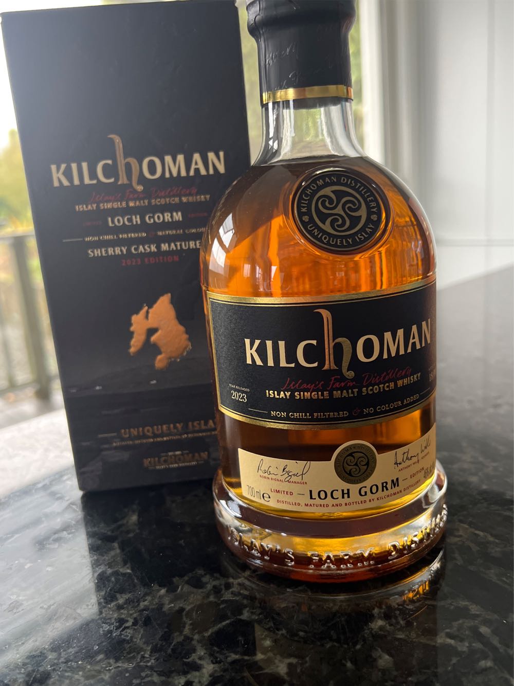 Kilchoman Loch Gorm Sherry Cask Matured 2022 - Kilchoman Islay’s Farm Distillery (700 mL) alcohol collectible [Barcode 892032043441] - Main Image 3