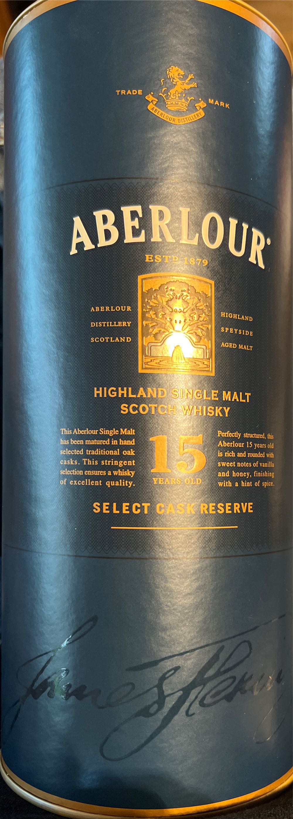 Aberlour 15 Select Cask Reserve - Aberlour Distillery Company (700 mL) alcohol collectible [Barcode 3047100004061] - Main Image 2
