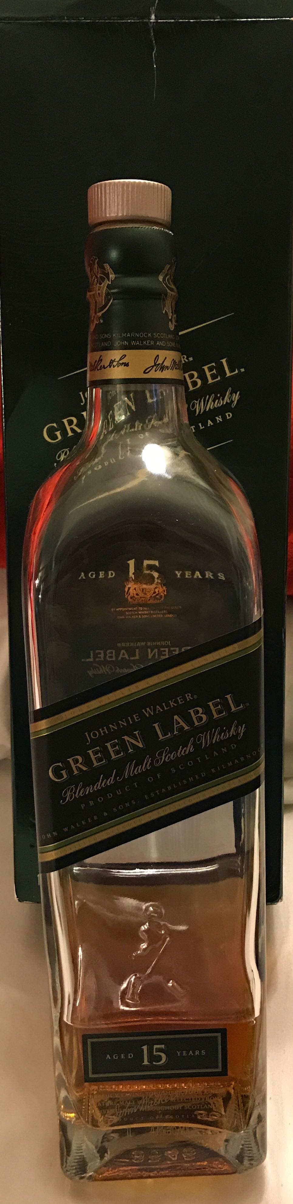 Johnnie Walker Green Label  - Johnnie Walker (1 L) alcohol collectible [Barcode 5000267134321] - Main Image 2