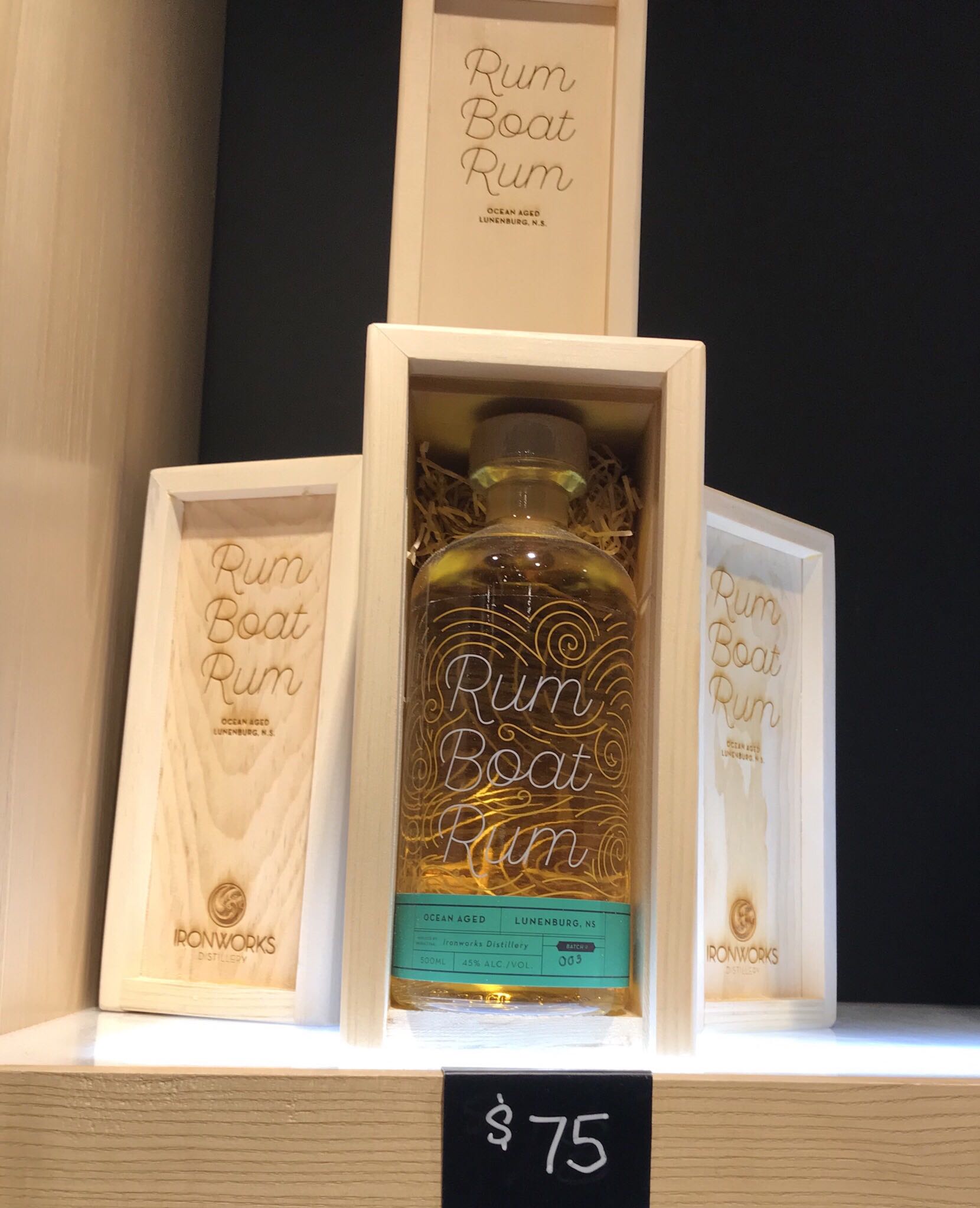 Ironworks Rum Boat Rum - Ironworks Distillery (375 mL) alcohol collectible - Main Image 2