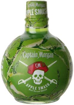 Captain Morgan Apple Smash Flavored Rum - Caribbean - Captain Morgan Rum Co. (750 mL) alcohol collectible [Barcode 082000787815] - Main Image 2