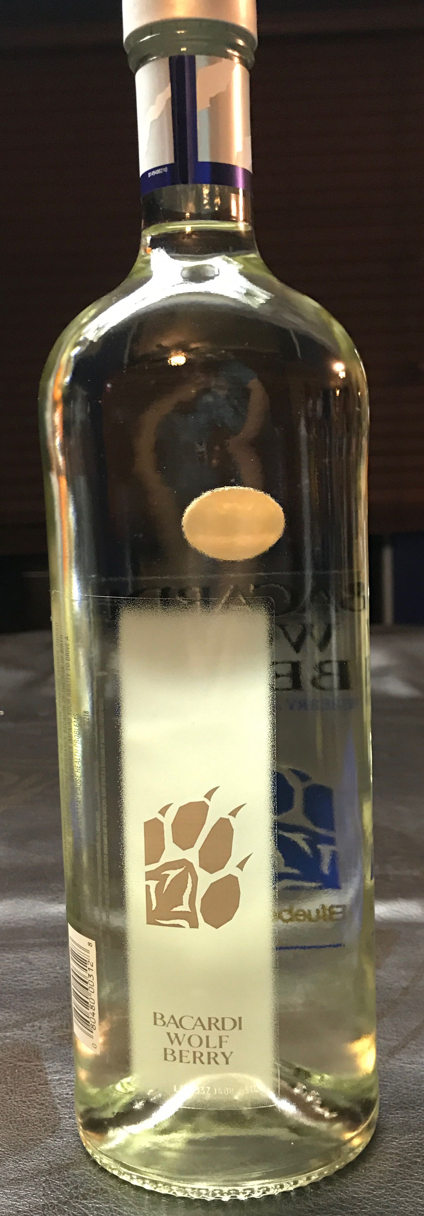 Bacardi Wolf Berry Rum - Bacardi (1 L) alcohol collectible - Main Image 2