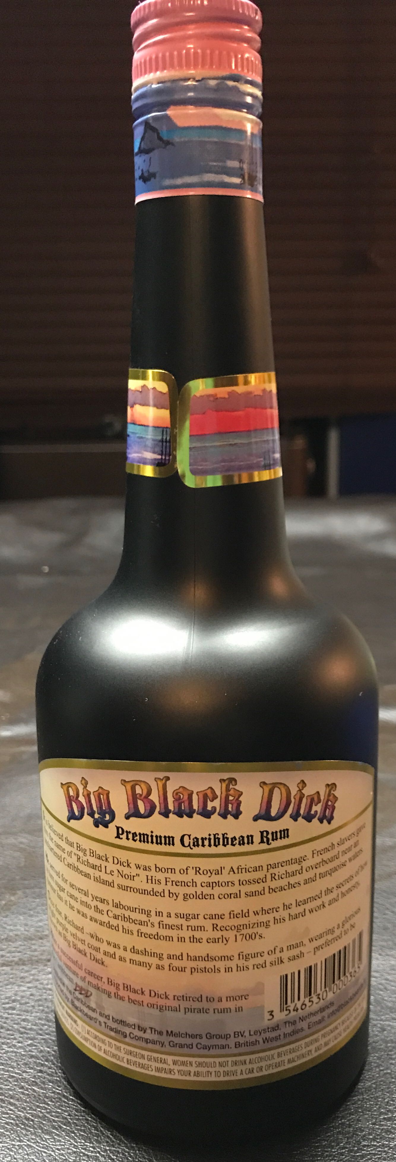 Big Black Dick Light - Blackbeard’s Cayman Islands (750 mL) alcohol collectible - Main Image 2