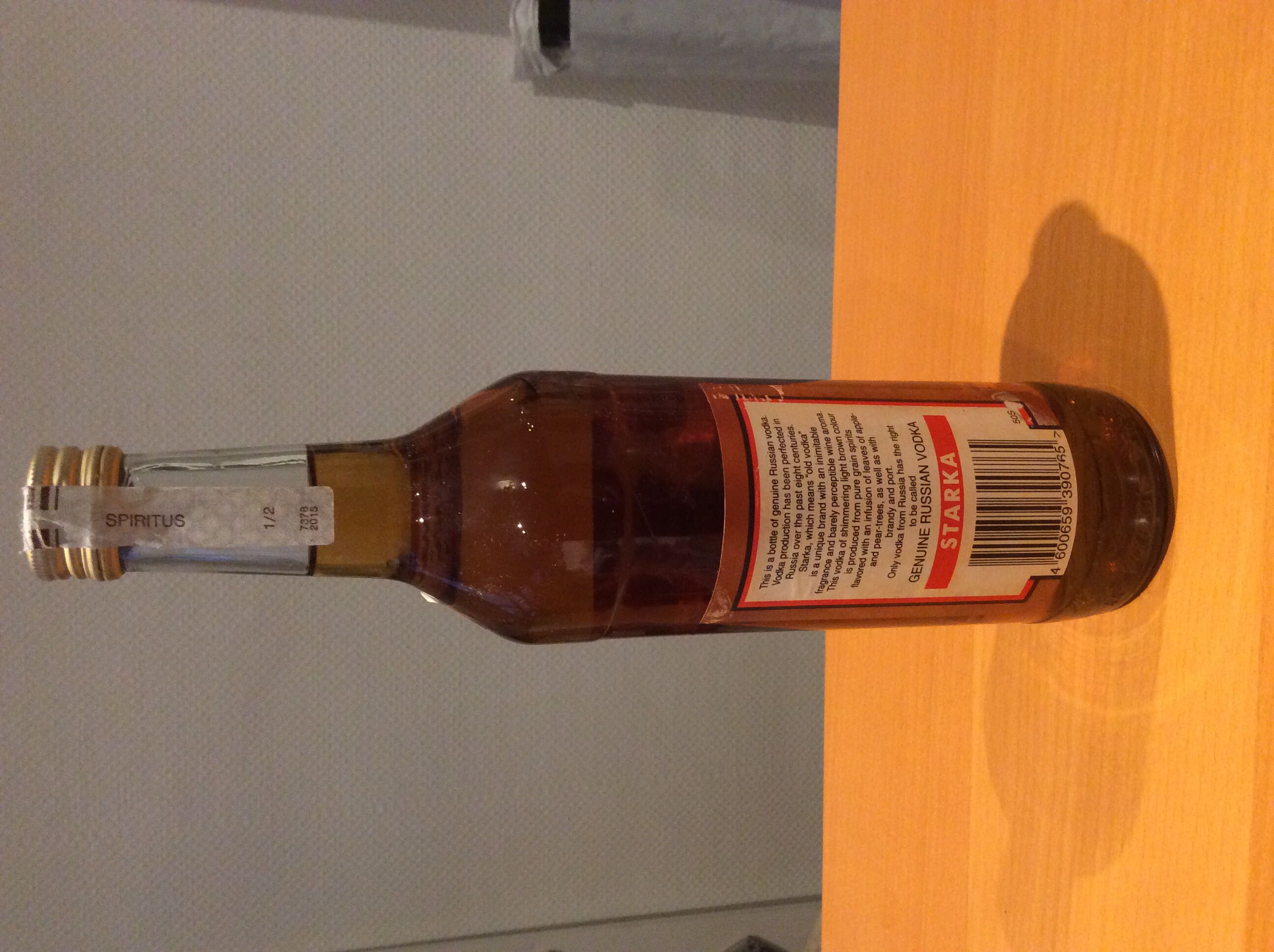 Starka Old Vodka 500ml 43% Russia - Vzao (500 mL) alcohol collectible [Barcode 4600659390765] - Main Image 2