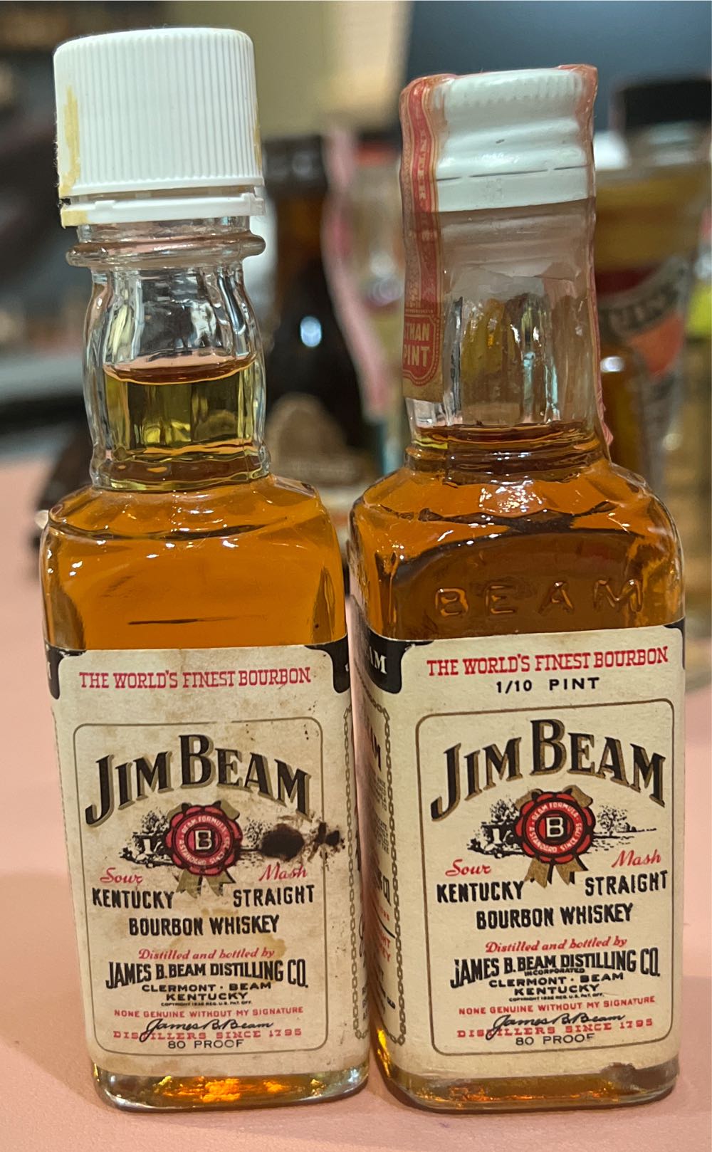 Jim Beam  Kentucky  Straight Bourbon - Kentucky Straight Bourbon Whiskey (50mL) alcohol collectible [Barcode 080686001904] - Main Image 4