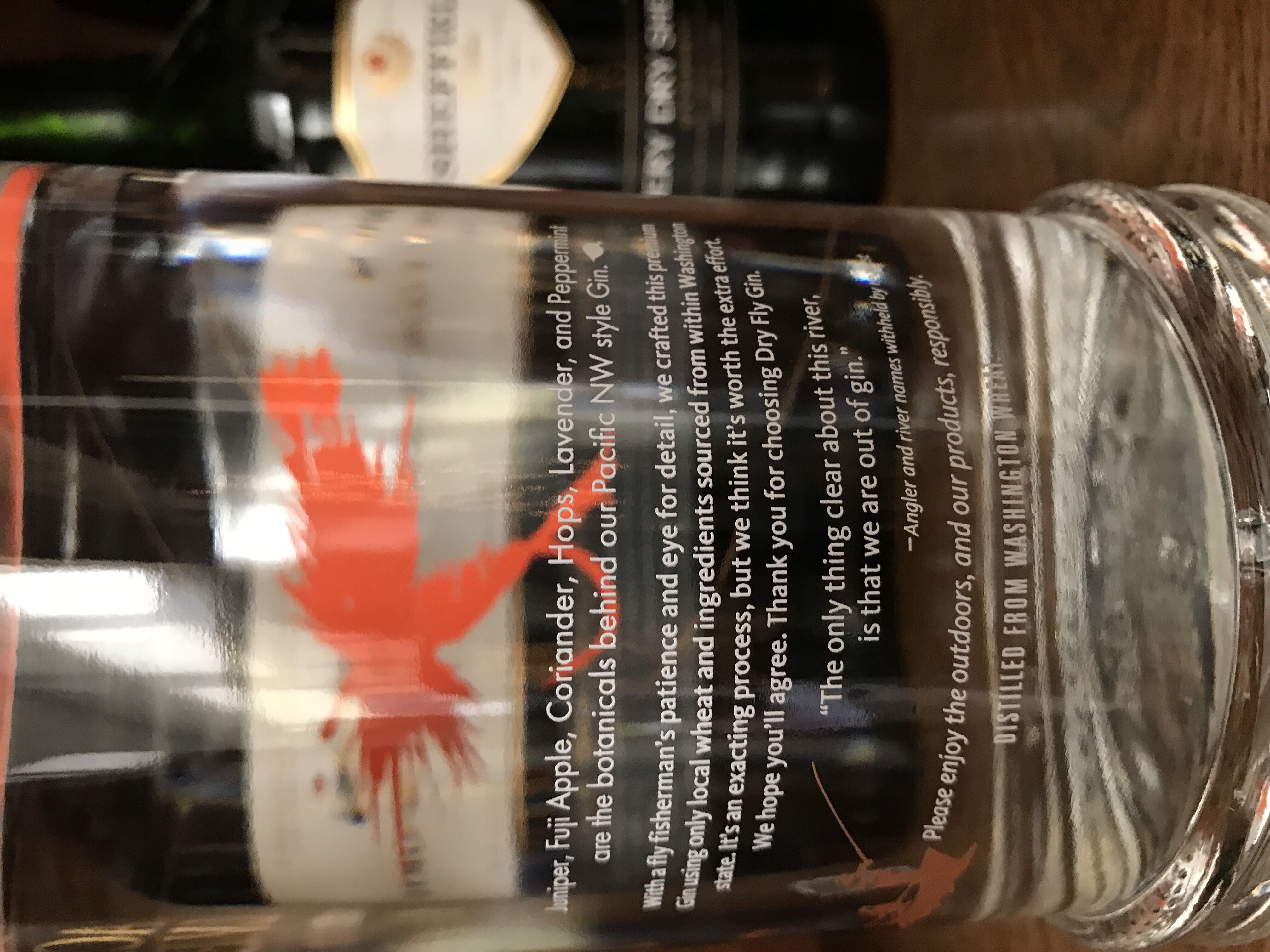 Gin Dry Fly - Dry Fly Distilling, Spokane, WA (750 mL) alcohol collectible [Barcode 850548004011] - Main Image 2