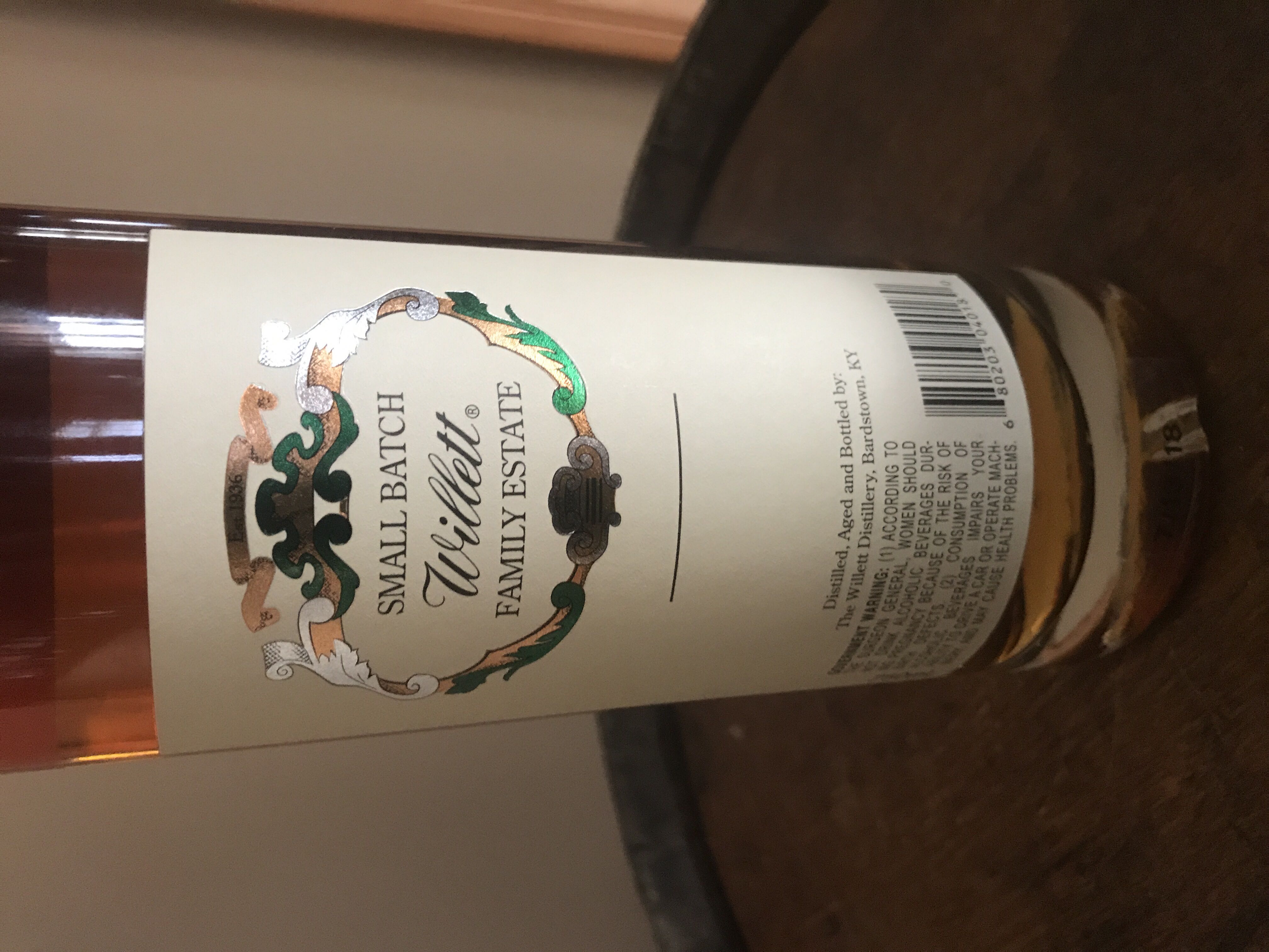 Willett Family Estate Bottled Small Batch Rye Whiskey - The Willett Distillery (750 mL) alcohol collectible [Barcode 680203040180] - Main Image 2