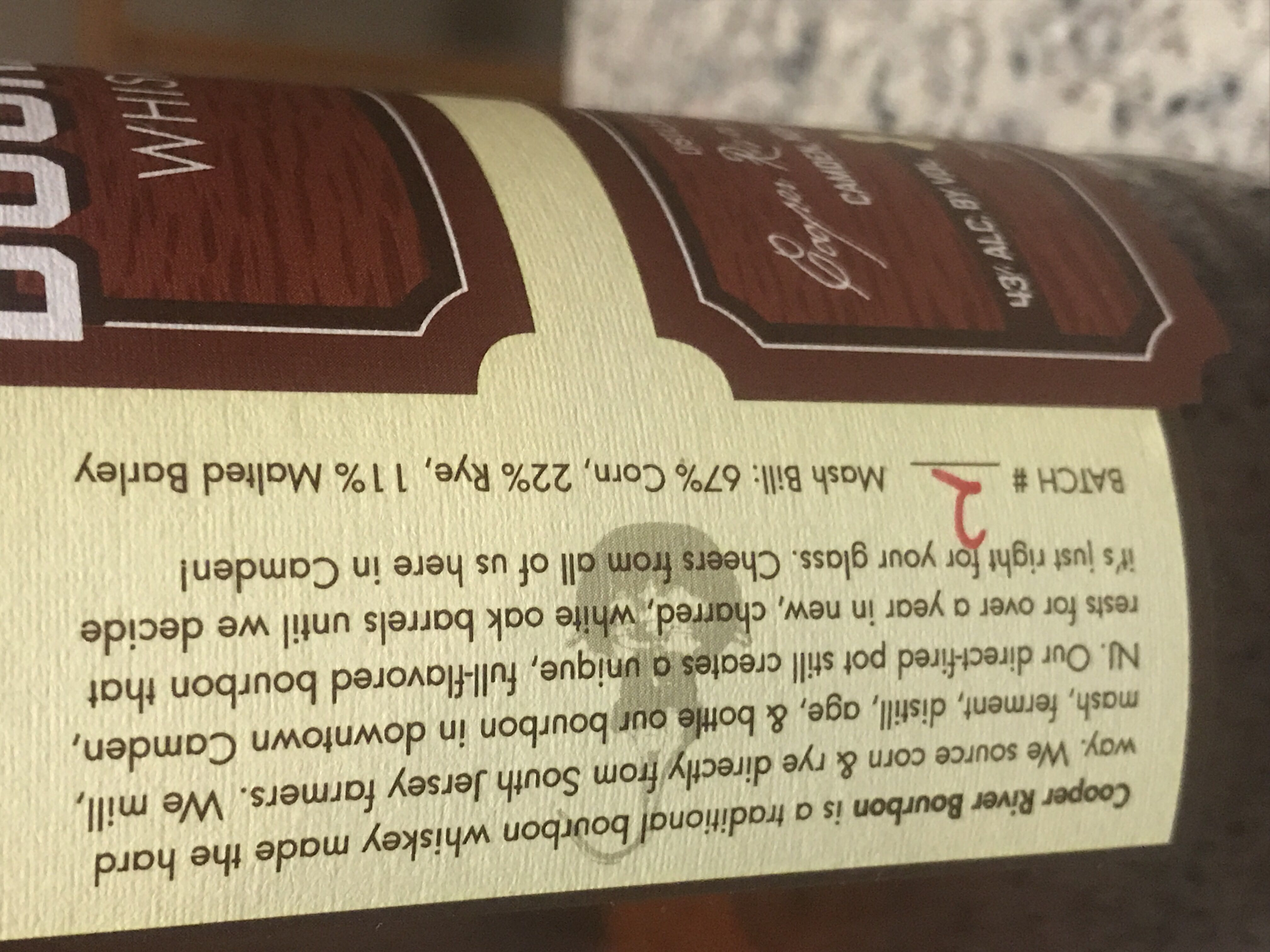 Cooper River  - Cooper River Distillery (750 mL) alcohol collectible [Barcode 617407958416] - Main Image 2