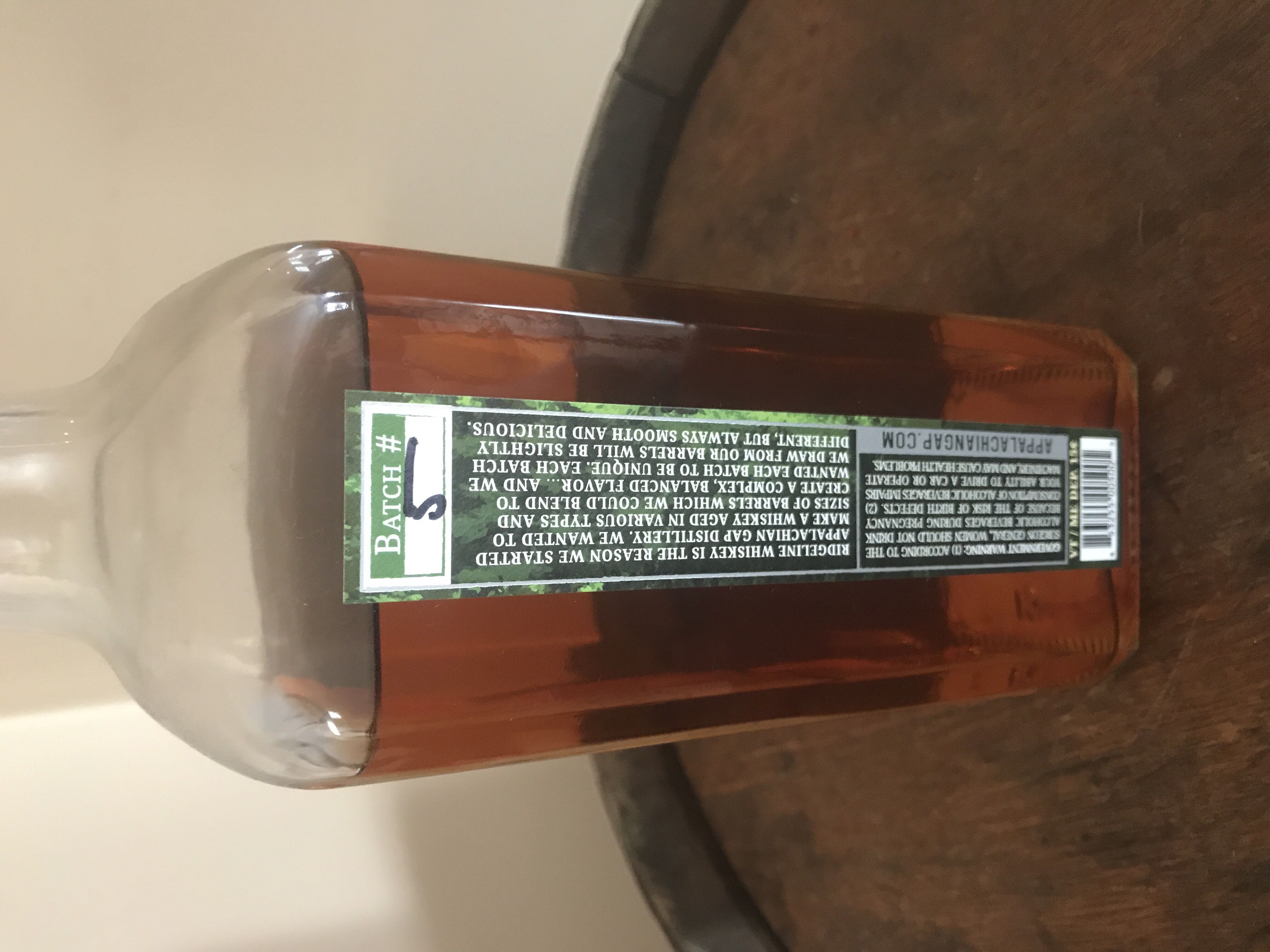 Appalachian Gap Ridgeline - Appalachian Gap Distillary (750 mL) alcohol collectible [Barcode 853255005005] - Main Image 2